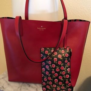 Kate Spade Mya Arch Place Reversible Tote w/ Pouch